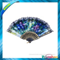 Textile craft plastic ribs lace fan for sale